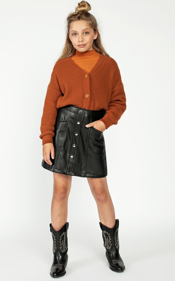 Mini By Mini Faux Leather Skirt